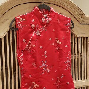 Cheongsam Traditional Sleeveless Chinese Dress - Great for Halloween Costume